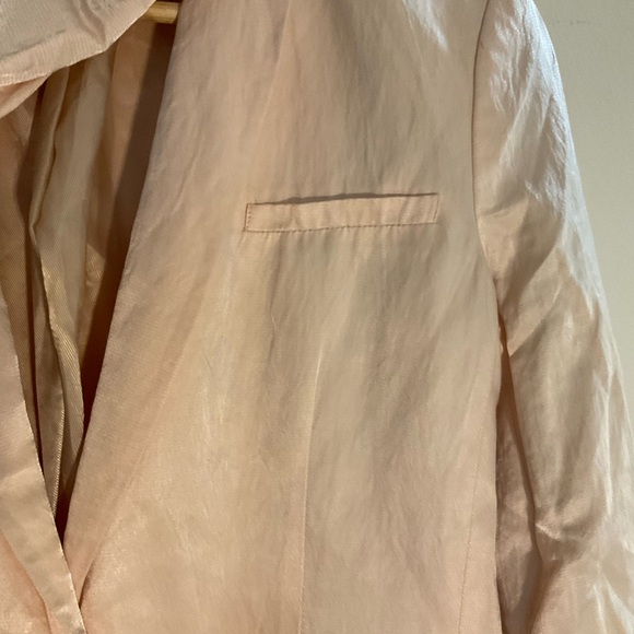 Elizabeth & James pale, pink, cotton blend, polished, blazer - Picture 4 of 8